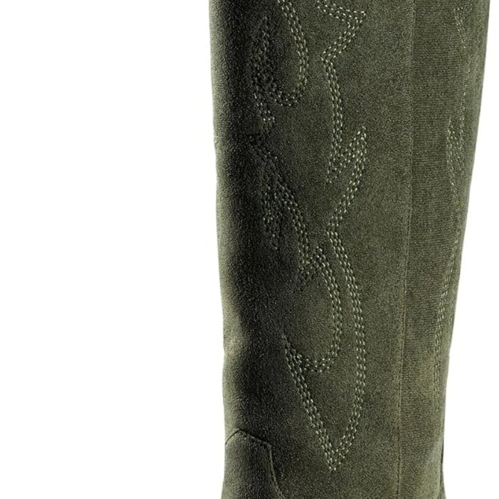Brand New Cowgirl Boots 9 Green Faux Leather